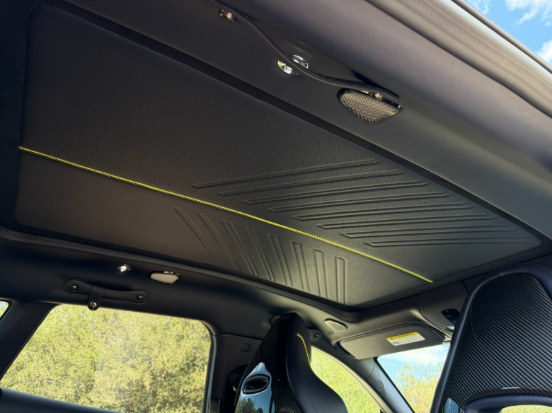 Roof headliner of a 2026 Aston Martin DBX S