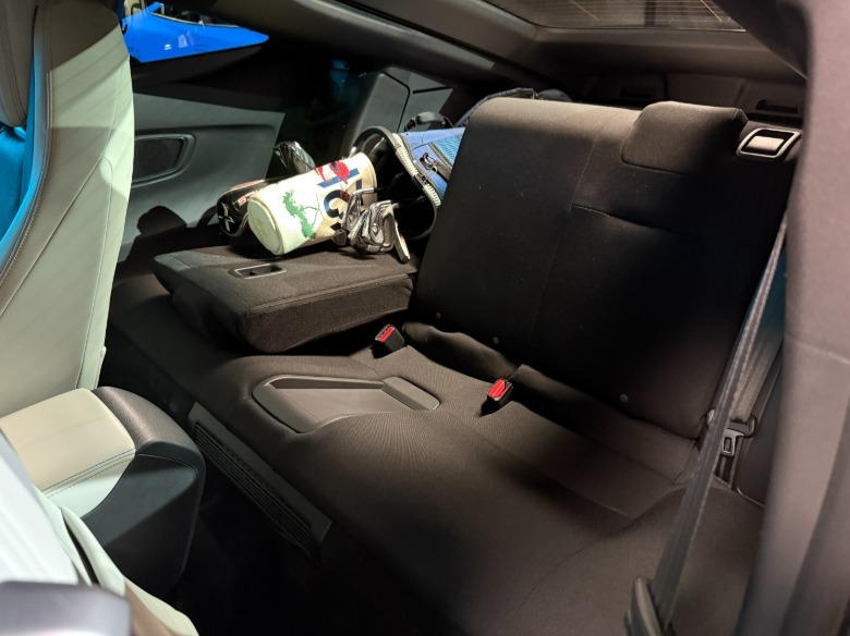 Back seat of a 2026 Honda Prelude