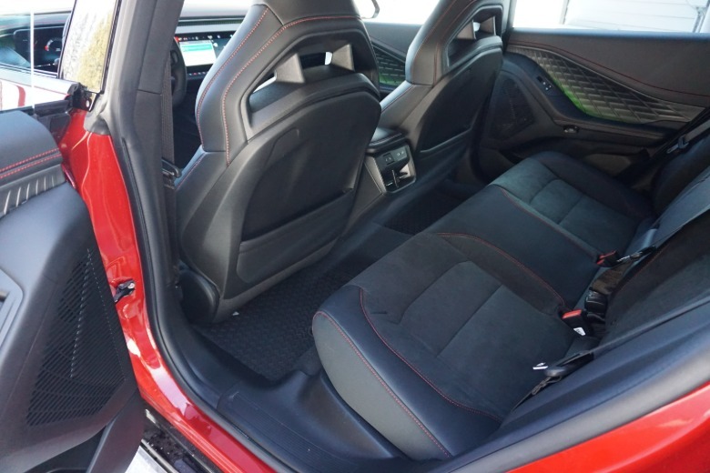 Red 2026 Dodge Charger Sixpack rear seats