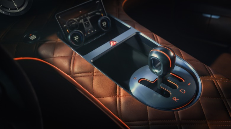 Center console of the Genesis Magma GT concept