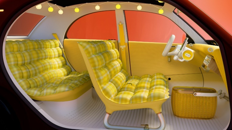 Interior of the Citroën 2 CV concept