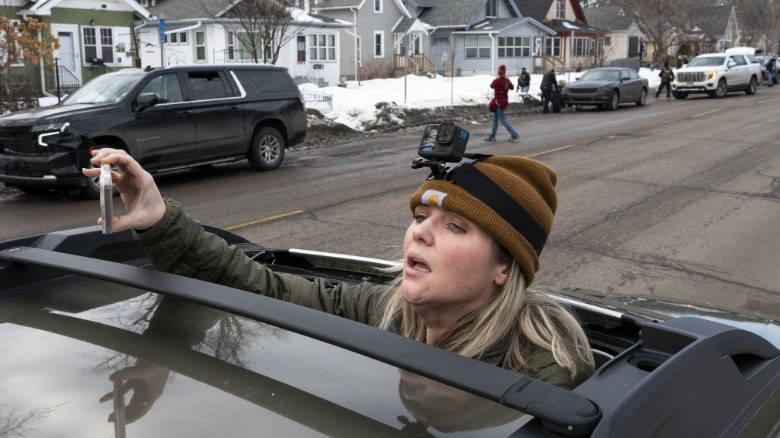 An ICE observer in Minneapolis