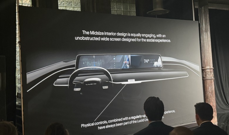 Lucid Midsize crossover interior
