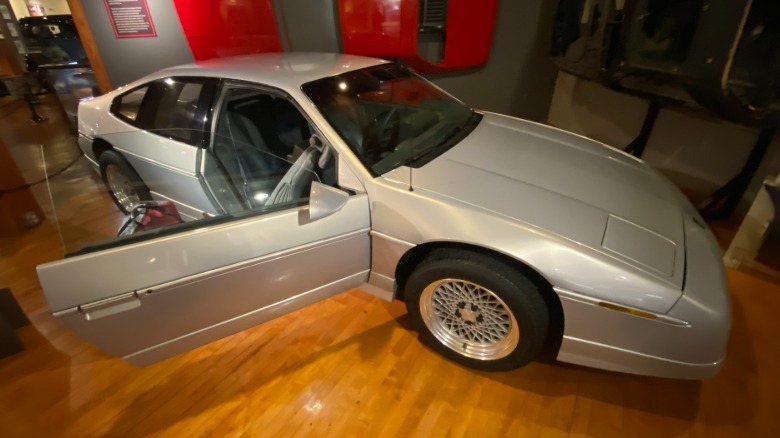 A four-door Pontiac Fiero concept car at the Pontiac-Oakland Automobile Museum