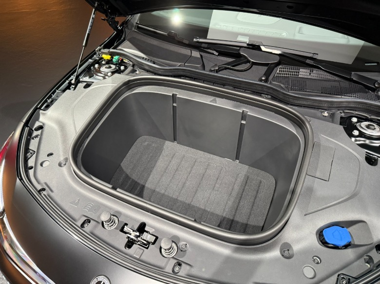 Frunk of a Mercedes-Benz CLA EV