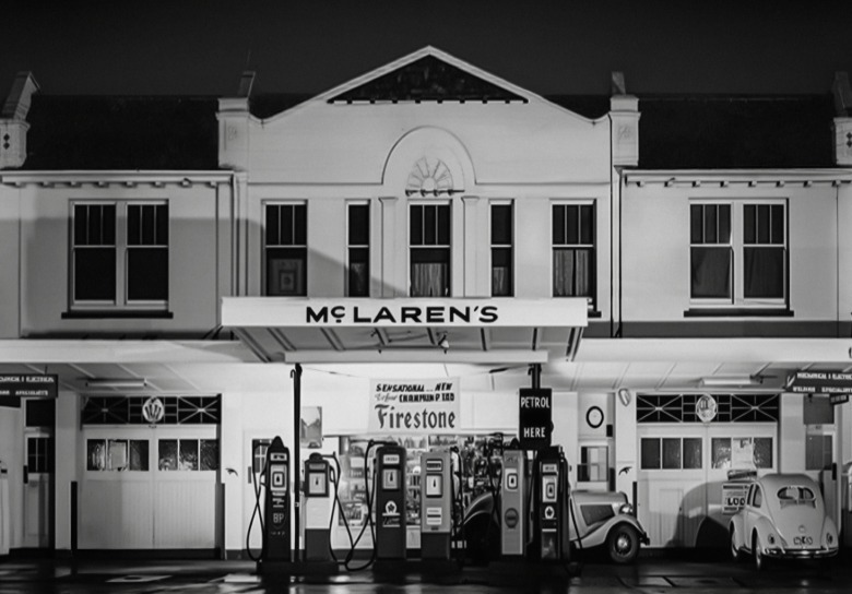 The service station owned by Bruce McLaren's parents.