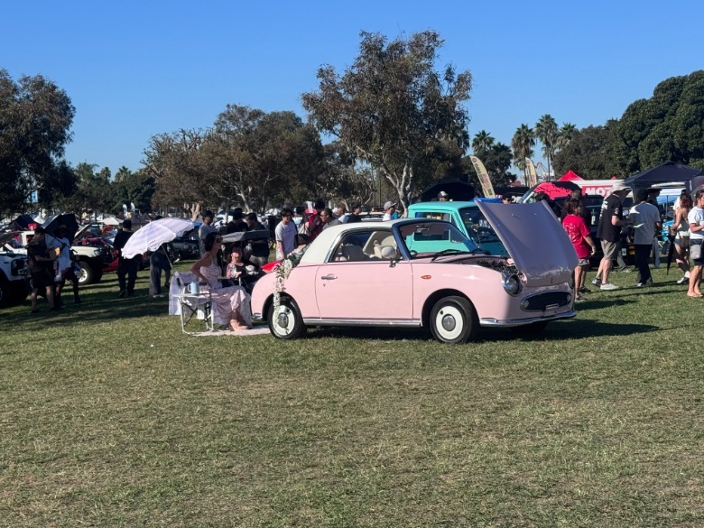 Nissan Figaro in pink