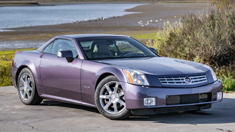 front three-quarters shot of the purple XLR Nieman Marcus Edition