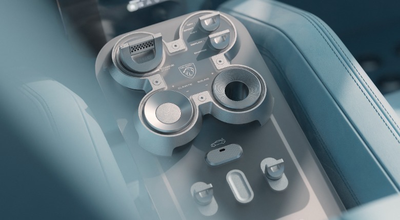 Center console of the Peugeot RCZ Vision concept
