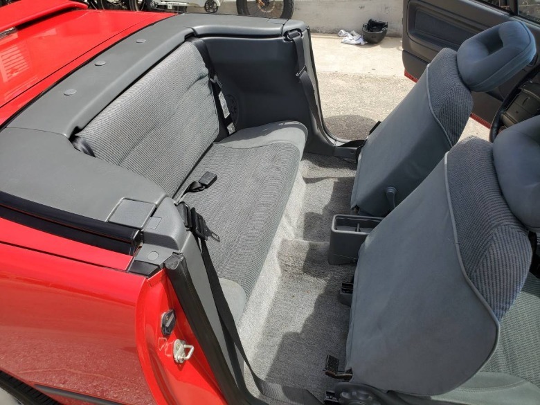1992 Mercury Capri XR2 back seat image