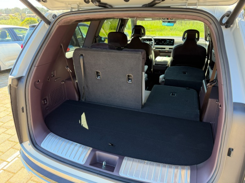 Cargo area of a 2027 Kia Telluride