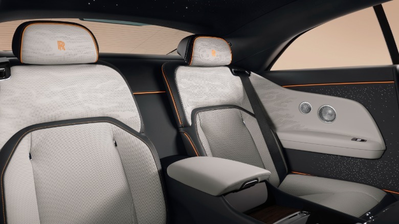 Back seat of a Rolls-Royce Spectre Series II