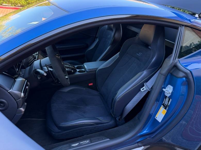 Front seat of a 2026 Aston Martin Vantage S