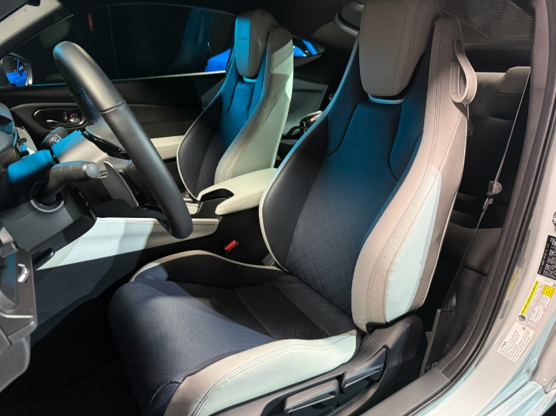 Front seats of a 2026 Honda Prelude