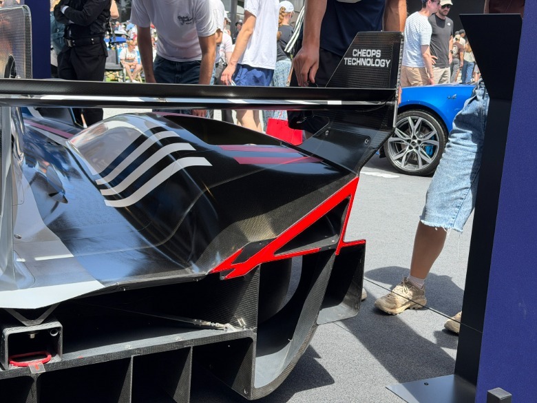 Taillight of the Alpine A424 race car