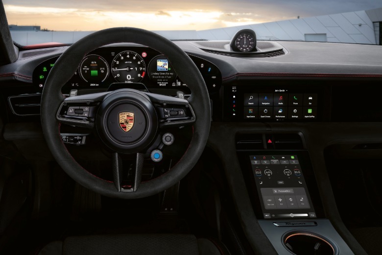Interior of a 2027 Porsche Taycan
