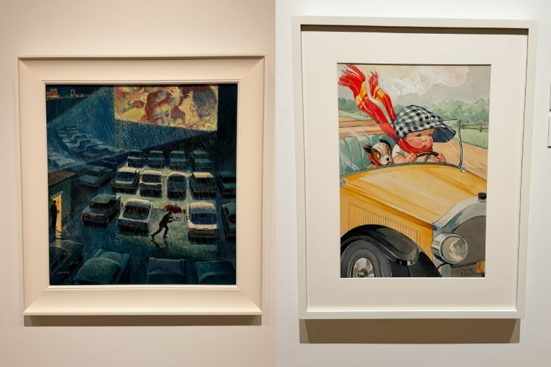 Paintings by Charles Twelvetrees and John Philip Falter at the Lucas Museum of Narrative Art