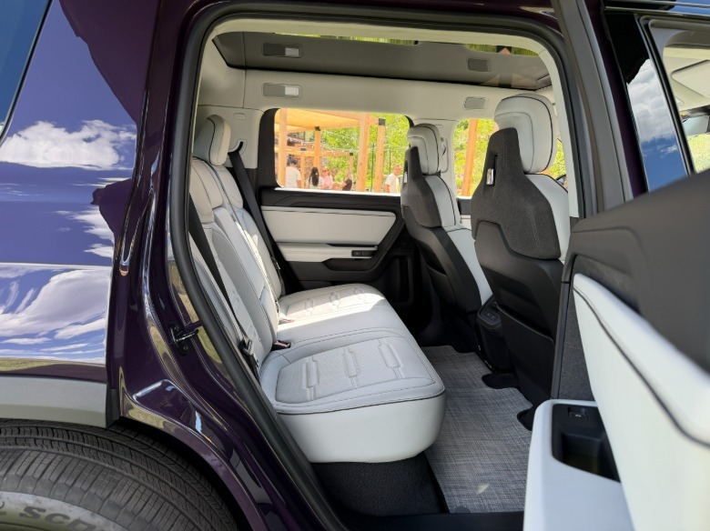 Back seat of a 2027 Rivian R2