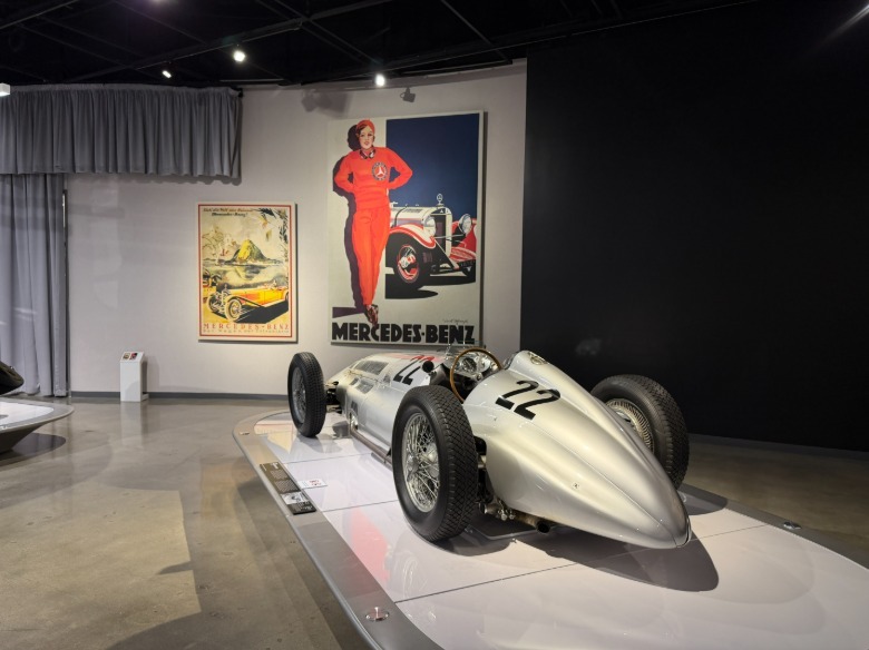 A 1938 Mercedes-Benz W154 Formula 1 car
