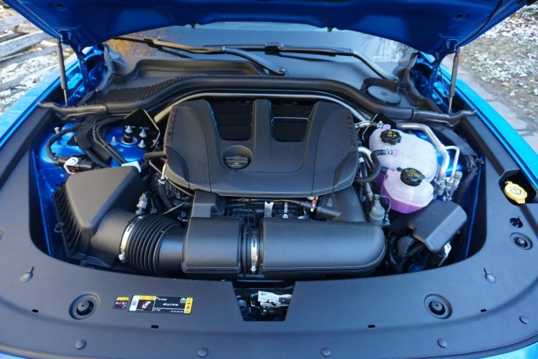 Engine successful a bluish 2026 Dodge Charger Sixpack Scat Pack