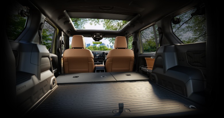 Cargo area in a 2026 Jeep Recon