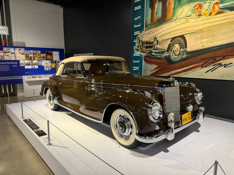 Clark Gable's brown 1956 Mercedes-Benz 300Sc Cabriolet