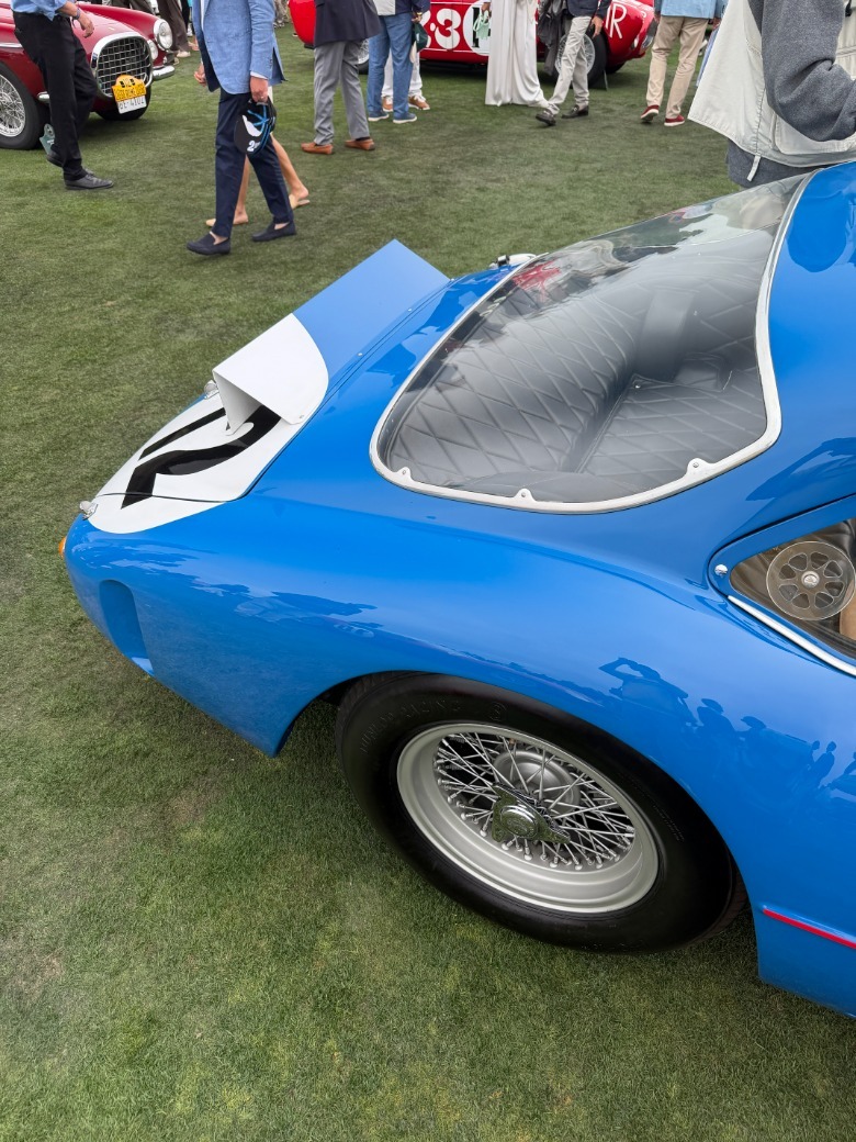 Rear spoiler of the 1961 Ferrari 250 GT Sperimentale