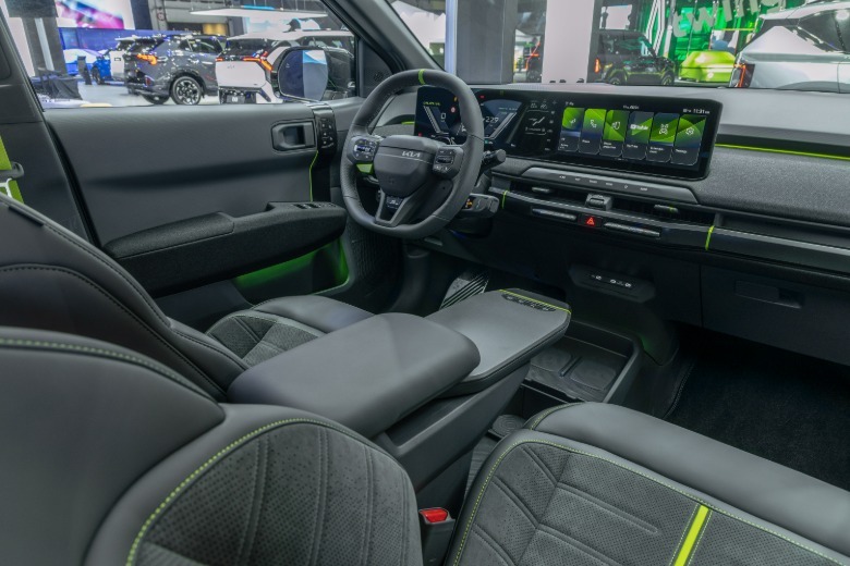 Interior of a Kia EV3 GT