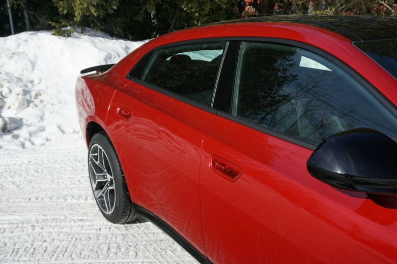 Red 2026 Dodge Charger Sixpack side view