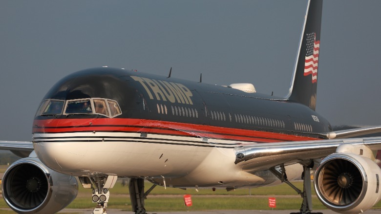 Former U.S. President Donald Trump's private airplane