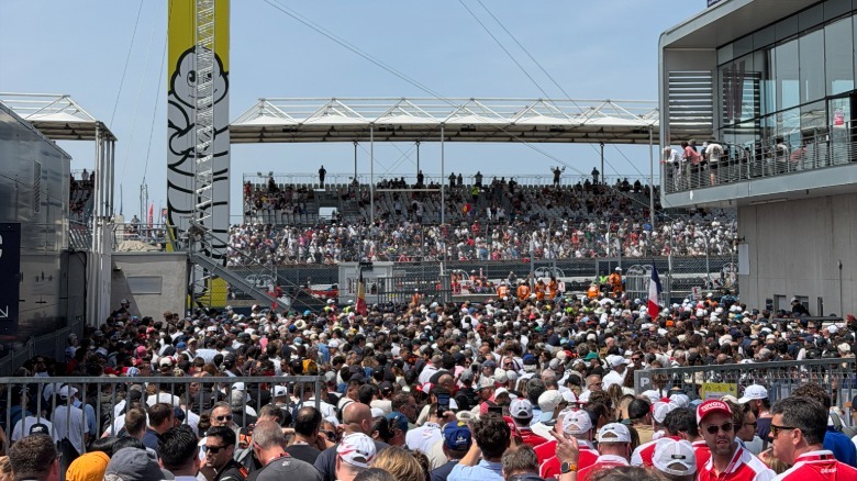 A sea of people at the 24 Hours of Le Mans