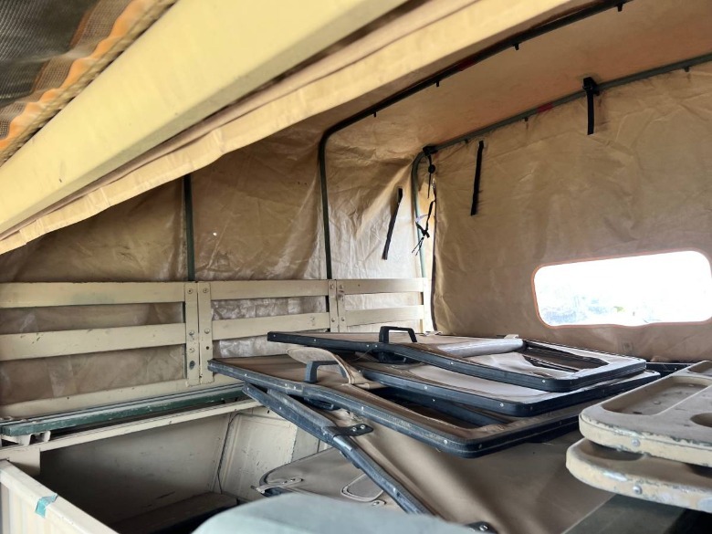 AM General Humvees load area