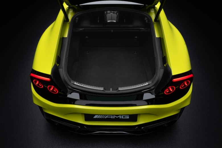 Cargo area of a 2027 Mercedes-AMG GT 4-Door Coupe EV