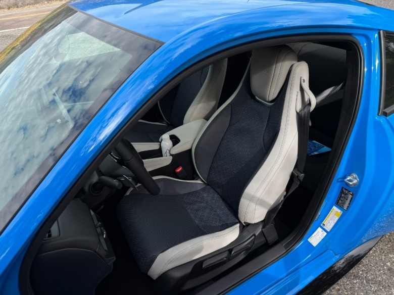 Front seats of a 2026 Honda Prelude