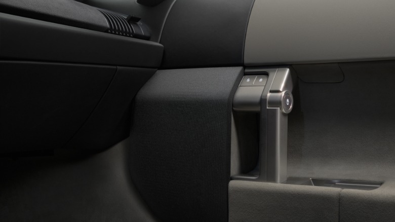 Door controls inside the Audi Nuvolari.
