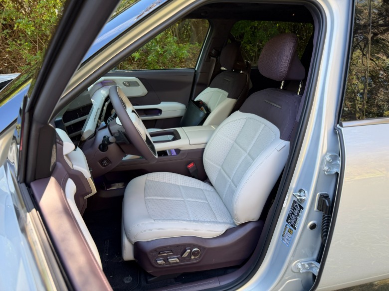 Front seat of a 2027 Kia Telluride