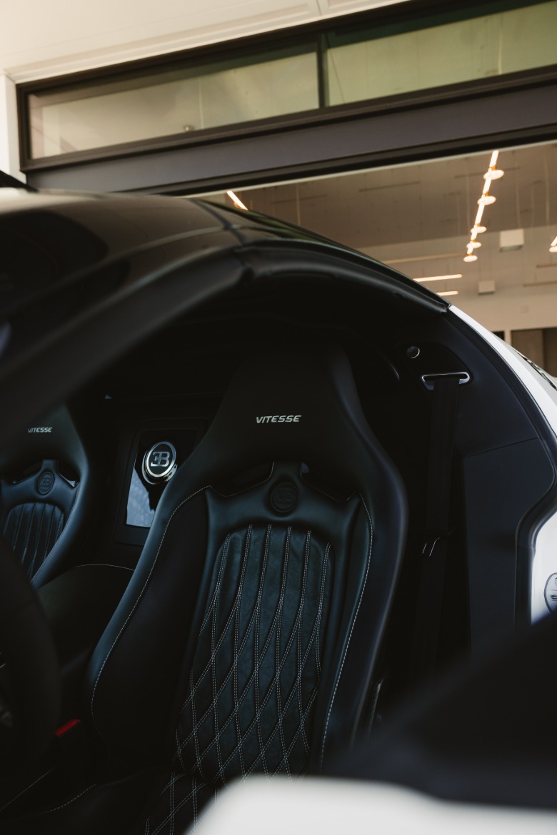 Driver's seat of a Bugatti Veyron Grand Sport Vitesse