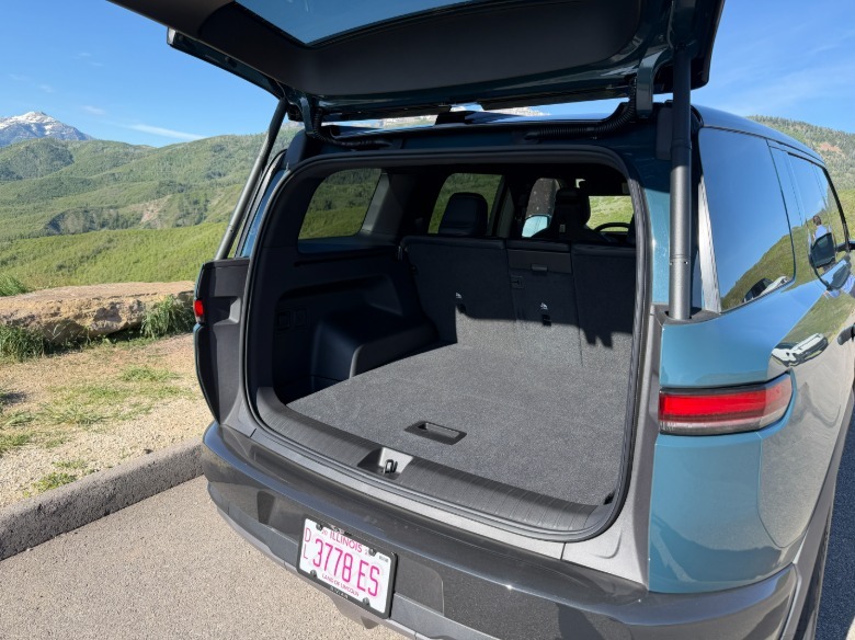 Cargo area of a Rivian R2