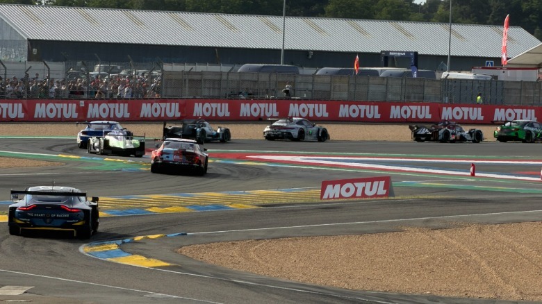 Cars on track at the 2026 24 Hours of Le Mans