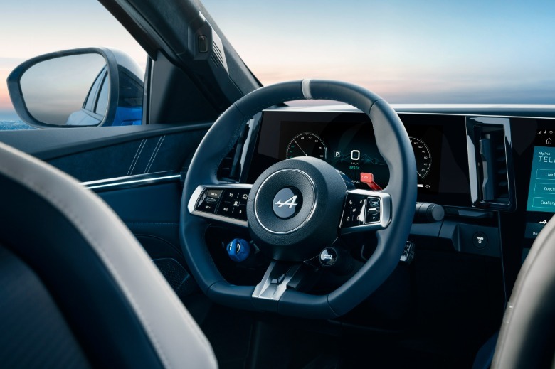 Steering wheel of an Alpine A390