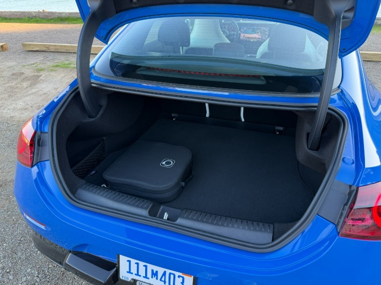 Trunk space of a 2026 Mercedes-Benz CLA EV