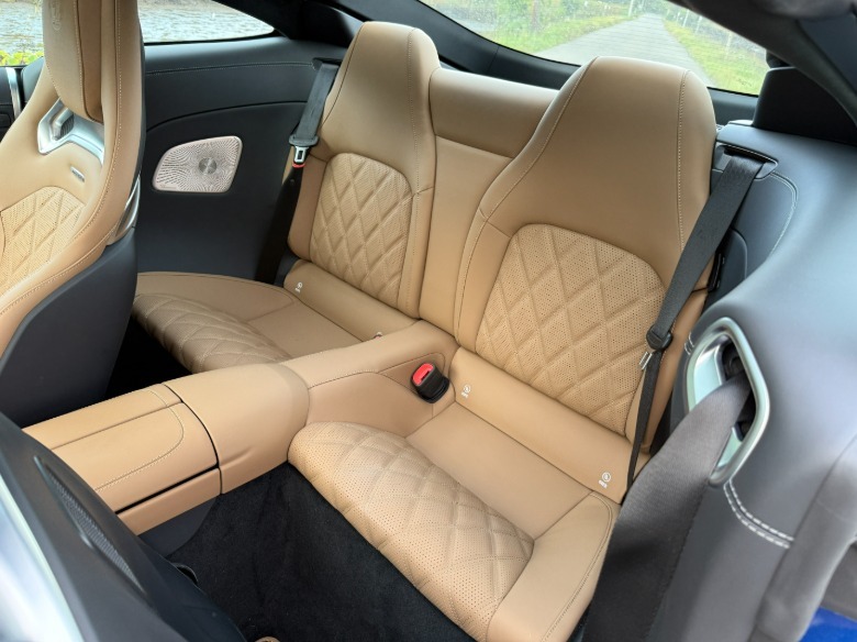 blue 2025 Mercedes-AMG GT63 S E Performance rear seats