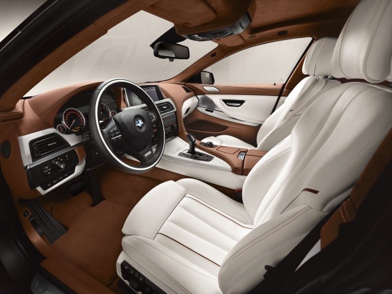 Interior of a BMW 6 Series Gran Coupe