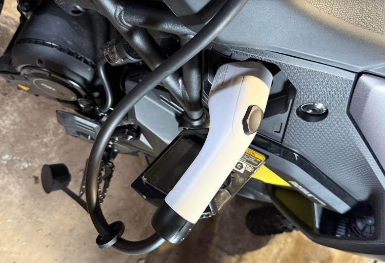 Can-Am Origin electric motorcycle charging