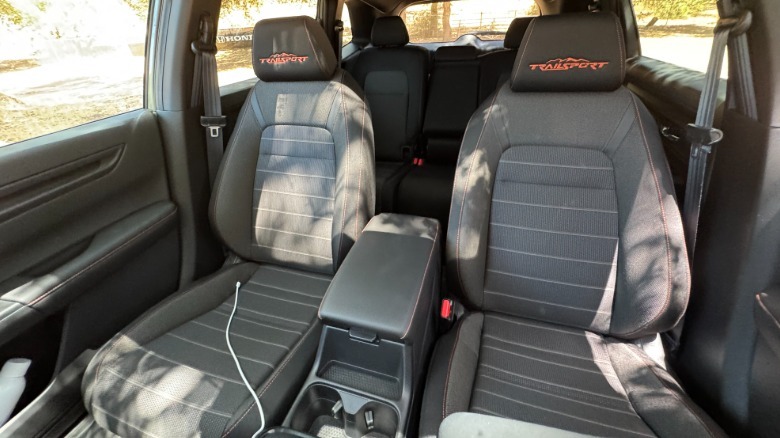 a look back at the interior of the CR-V TrailSport