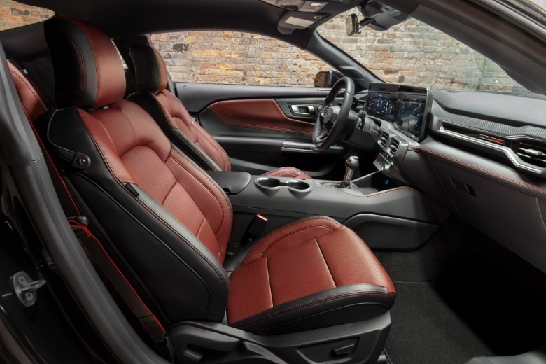 Interior of a Ford Mustang EcoBoost TLD Signature Edition