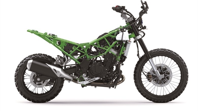 Kawasaki KLE500 stripped down