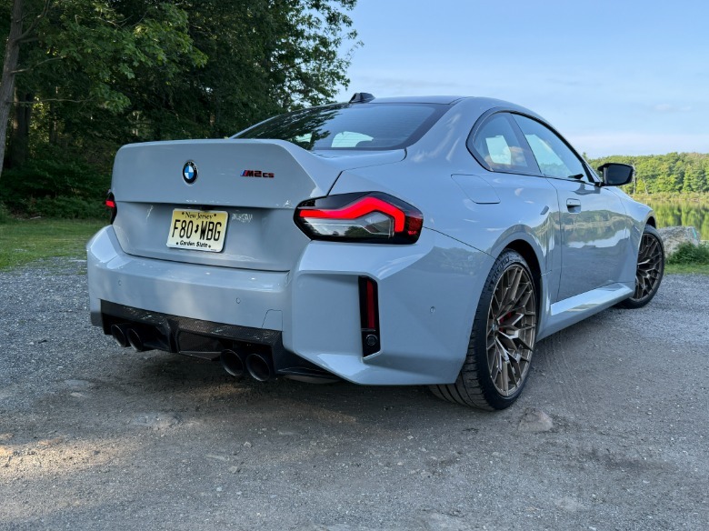 2026 BMW M2 CS rear 3/4 view