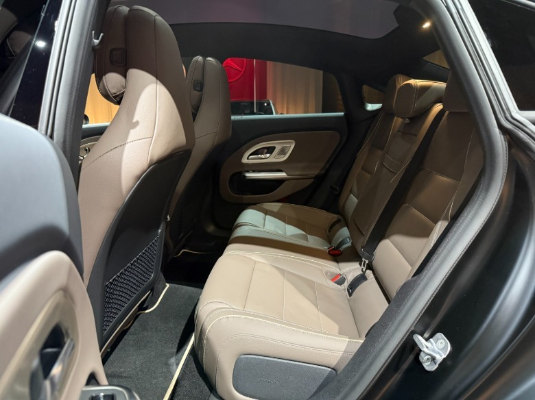 Rear seat of a Mercedes-Benz CLA EV