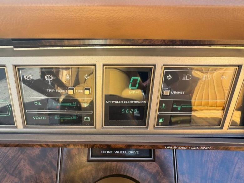 1985 Chrysler LeBaron convertible digital instruments